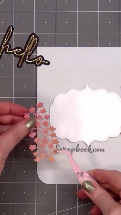 Kristie Marcotte Crafts A Floral, Sunset-Toned Card In Scrapbook.com's Craft Remix Event