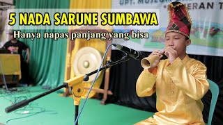 MAINKAN LIMA NADA ALAT MUSIK TIUP SUMBAWA || SISWA INI MILIKI NAPAS PANJANG ❗