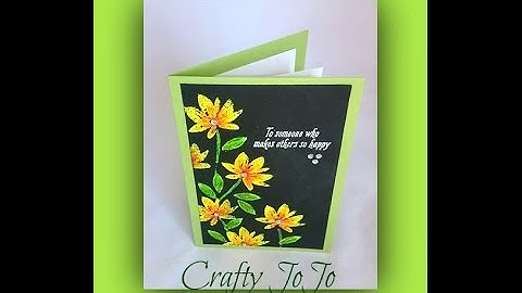 Black Embossed Magic Technique - Tutorial -