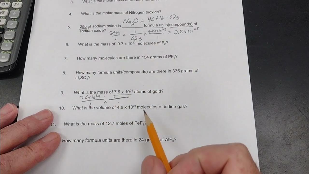 Part 1 Mole test review YouTube