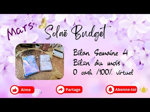 🦋Méthode des enveloppes budget virtuelles-Mars bilan S4🦋 1 146 € 😱 #budget #enveloppesbudget