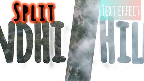 Split Screen Text effect introduction beginners tutorial - 2025 (Inshot Tutorial) Simple