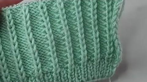 Very easy only 2 Rows repeat knitting pattern for all knitting projects.