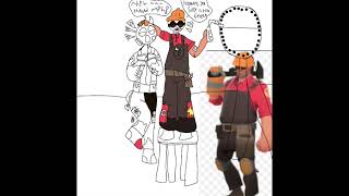 Pyro and Engineer #tf2 #tf2pyro #tf2engineer #digitalart #speedpaint