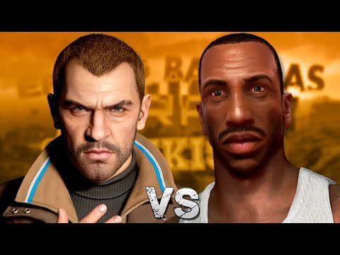 Meeting of c.j. and niko bellic