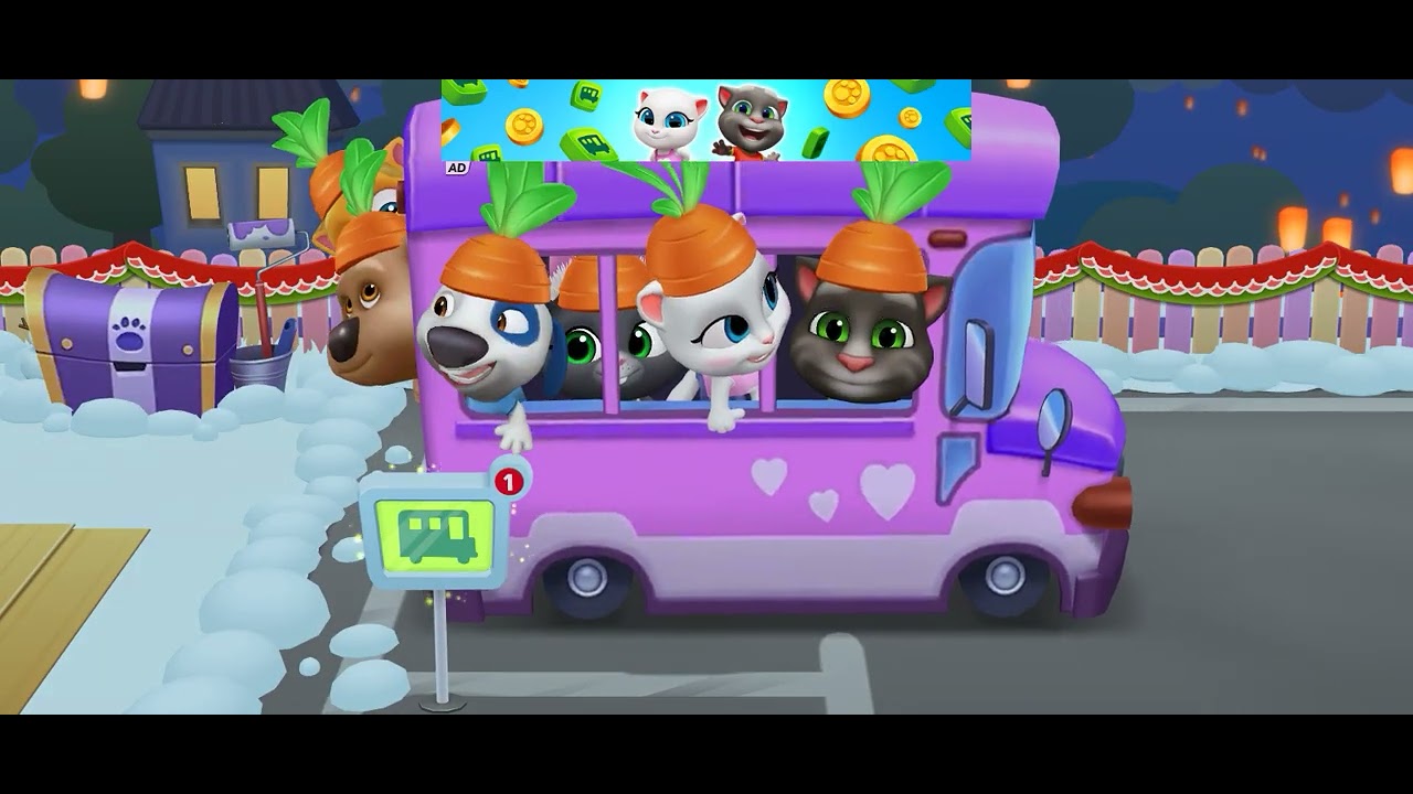 Dek Shanum main game my talking tom friends bermain dengan teman teman kucing di dunia talking tom