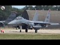 F-15's From Mountain Home AFB Taxing At Lakenheath