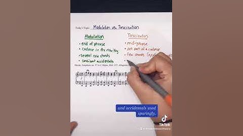 Common question 2: What’s the difference between modulation and tonicization?