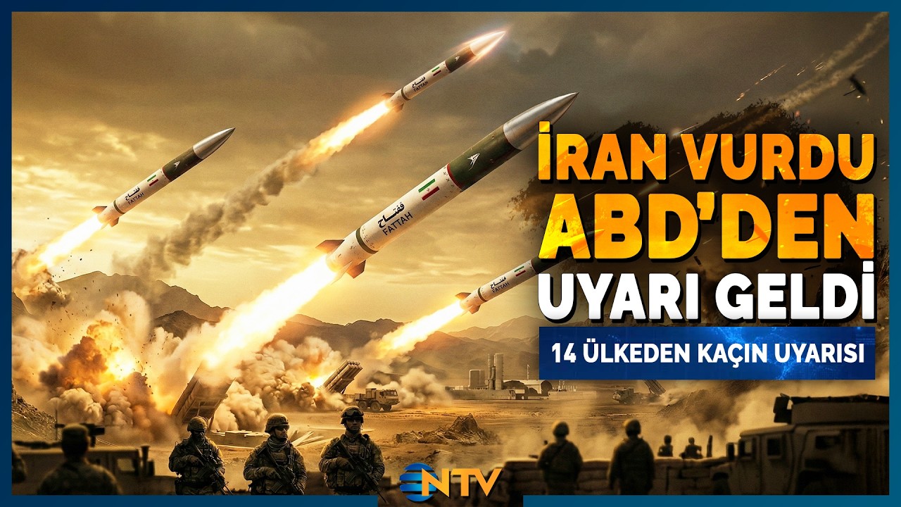ABD'den 14 Ülkeye 'Derhal Terk Edin' Çağrısı! İran'dan Füze Yağmuru | NTV