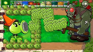 Melon Gatling Pea vs 999 Giga Zombies vs All Gargantuar Zomboss Plants vs Zombies Hack