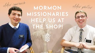 Mormon Missionaries Help Out In Clothing Store!!!