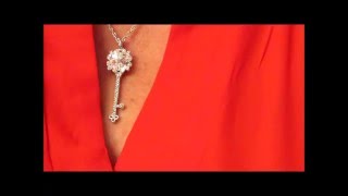 LadyColour SWAROVSKI ELEMENTS "Key To My Heart" Pendant Necklace