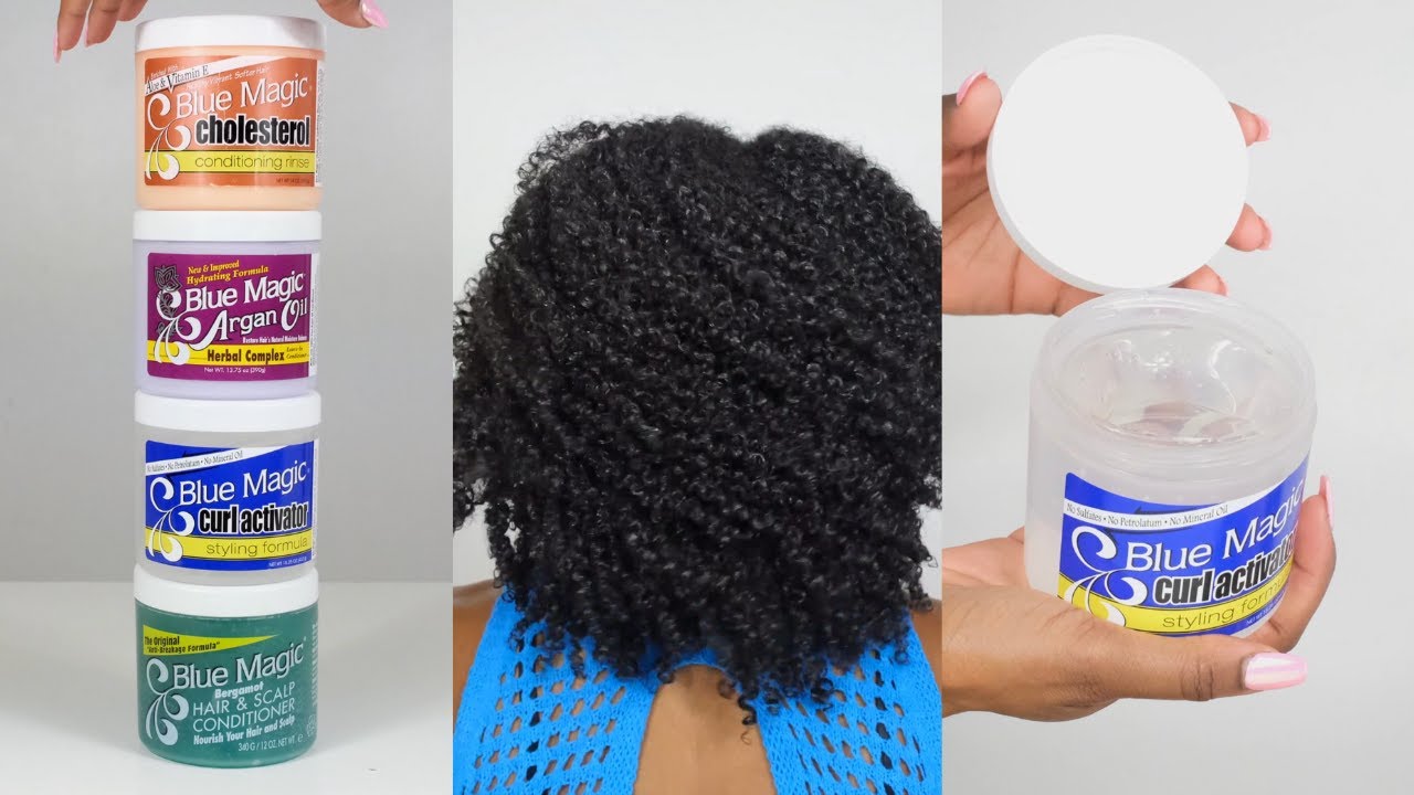 Wash N Go Using Blue Magic Haircare??  Curl Activator Gel, Leave-in  Conditioner, Rinse 