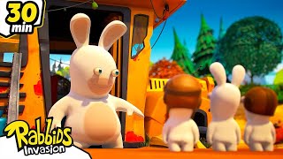 ¡Cuidado con el Rabbid Gigante! |Compilación 30 Min |Rabbids : La Invasión | Dibujos animados