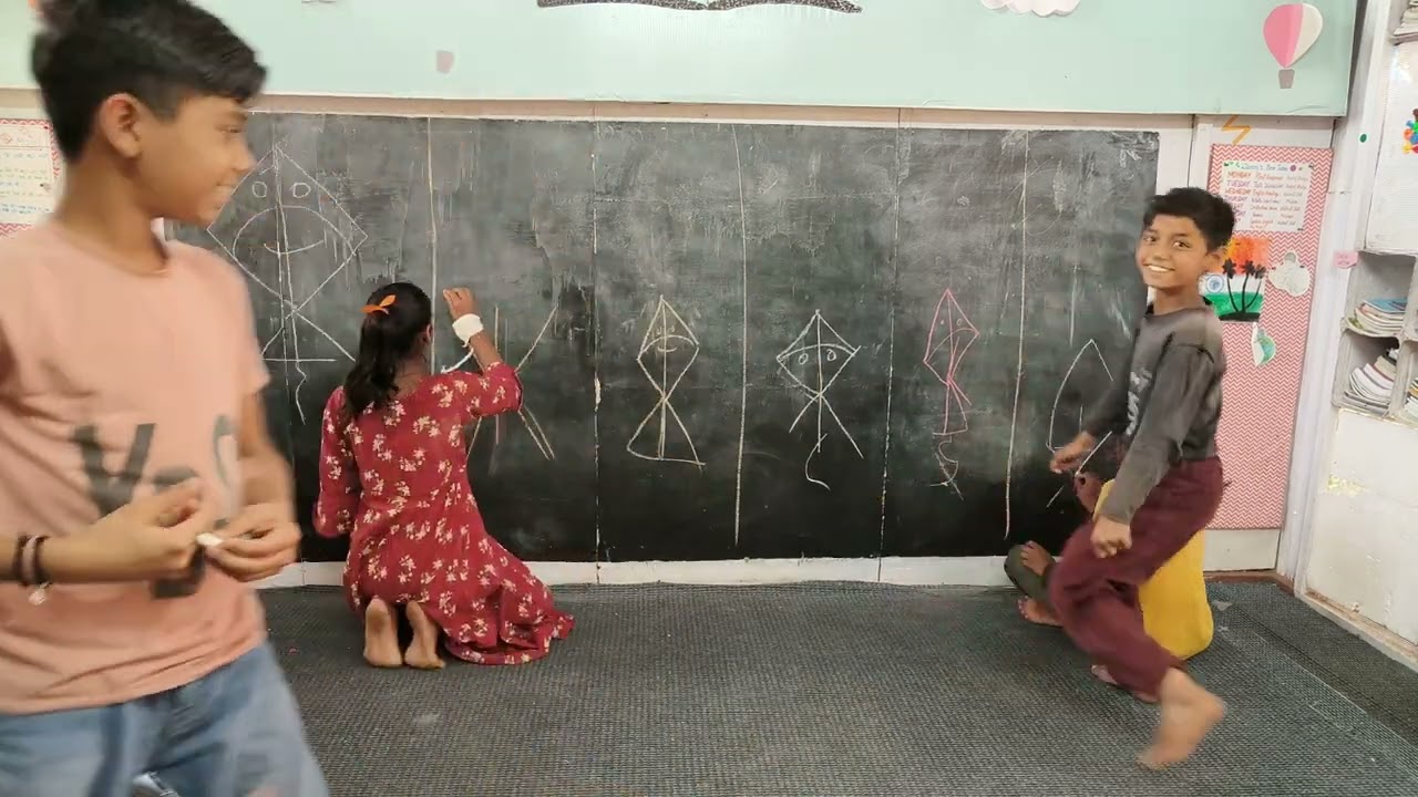 how to make kite from K fun activity children game kitabi masti muskan Ahirwar