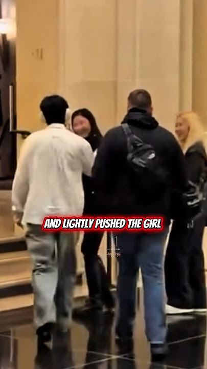 kim taehyung lightly pu$hed the girl 🙂 min yoo teasing Taehyung 😭😂 #kimtaehyung #bts