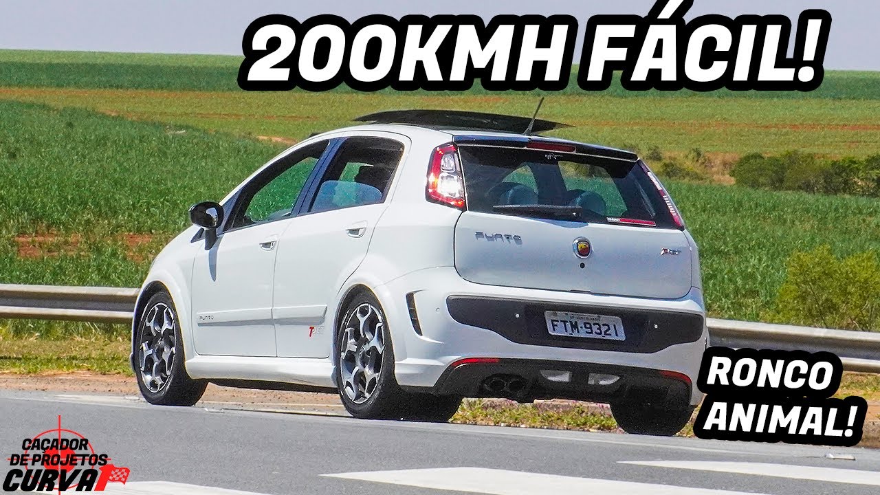 Punto 1.4T 280cv com motor ORIGINAL??? Ouça esse escape direto!!