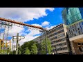 [4K] Walkway Across Rooftops | Rotterdam Rooftop Walk 2022 | Binaural Ambient Sounds