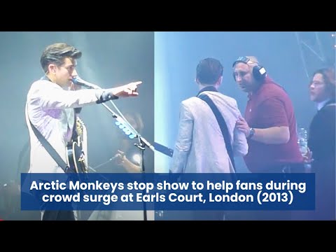 Arctic Monkeys putting a halt to their show for security reasons at Earls Court, London - 26-10-2013