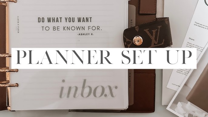 VIDEO: My 2018 Louis Vuitton GM planner set up — ASHLINA KAPOSTA