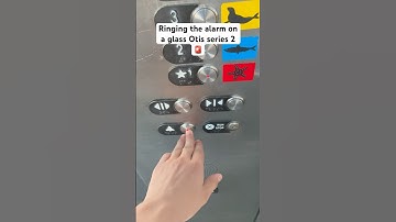 Ringing the alarm on a glass Otis series 2 🚨 #elevator #otis #loud #glasselevator