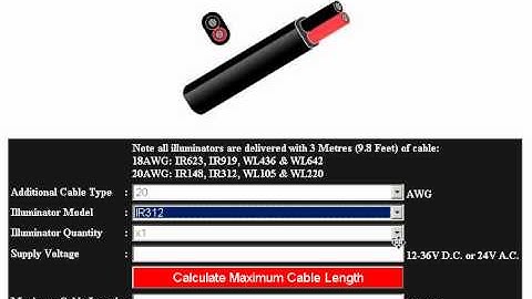 Cable Distance Calculator