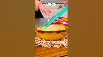 Don’t throw fruit peels away, make a candle instead