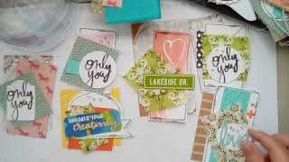 Pretty Scrap Paper Cluster Embellishments - Show and Tell