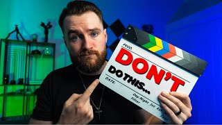 The #1 Advice for ASPIRING FILMMAKERS (DON'T DO THIS!)