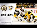 NHL Highlights | Bruins @ Penguins 01/19/20