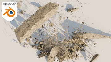 Destroying Rock Archs in Blender us RBD Labs in Blender