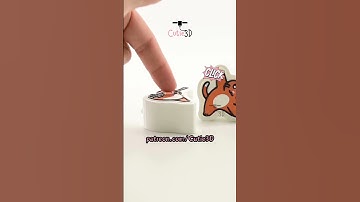 🐱 Set Of Stretchy Yoga Cat Keycap Fidget Clicker Keychain #shorts #3dprinting #clicker #keychain