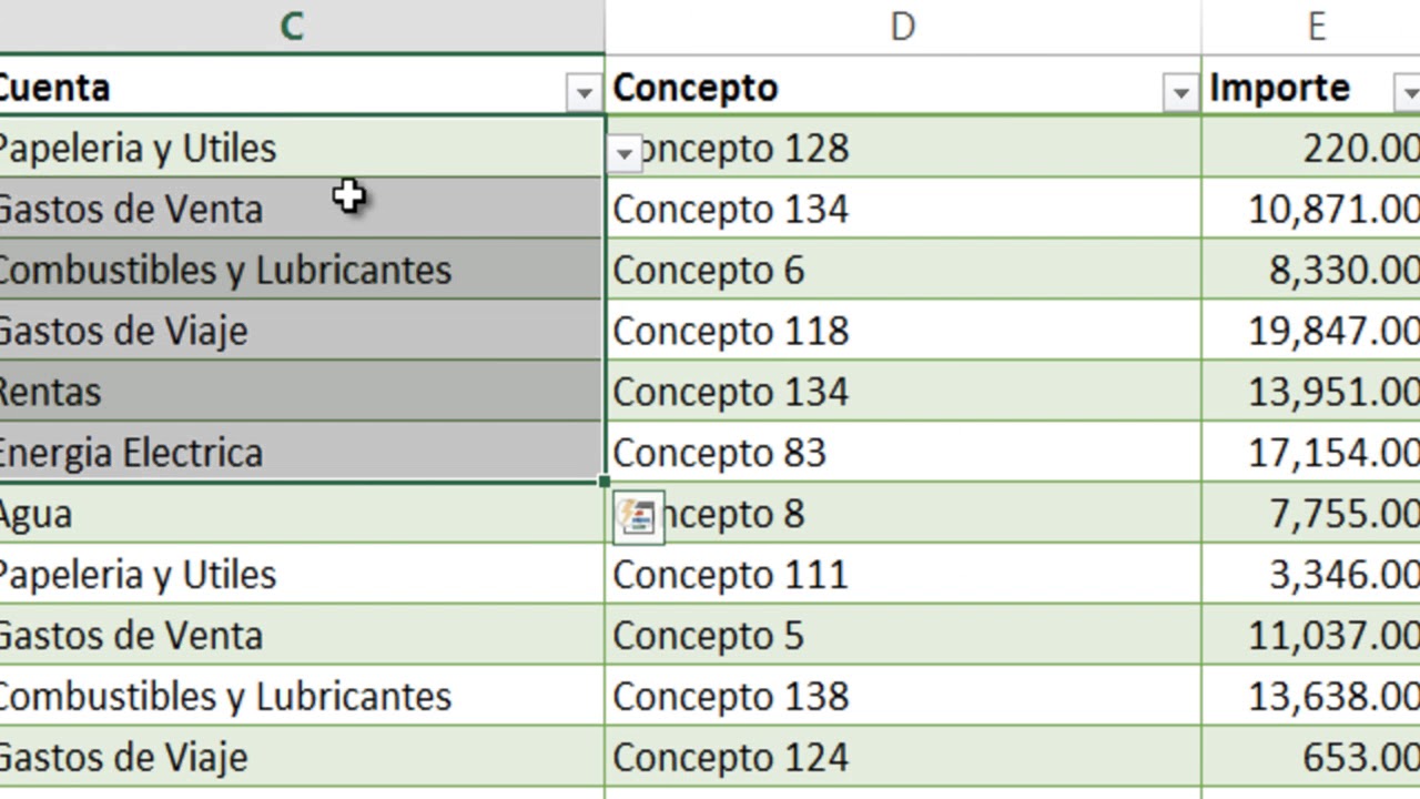 Control De Gastos En Excel Youtube