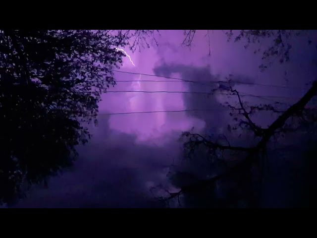 Atmosphere for Sleeping - Real Thunderstorm Sounds at Night, Real Lightning for Sleeping class=