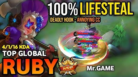 RUBY BEST BUILD 2022 | TOP GLOBAL RUBY GAMEPLAY | MOBILE LEGENDS