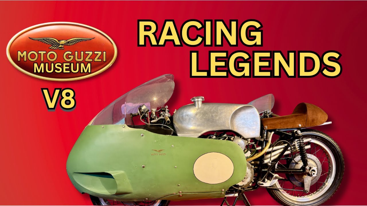 V8 Power at the Moto Guzzi Museum – Historic Race Bikes - YouTube