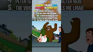 RANKING THE BEST BEAR MOMENTS IN FAMILY GUY