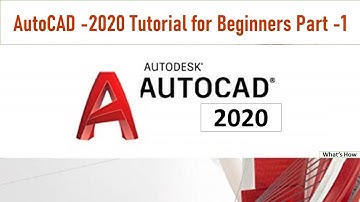 AutoCAD 2020 Complete Tutorial for Beginners Part 1- AutoCAD 2020- Tutorial for Beginners Hindi/Urdu