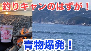 【青物祭り開幕！】釣り納？釣りキャンプのはずが、豪快なナブラで興奮マックスのショアジギング！