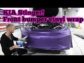 How To Wrap a KIA Stinger Front Bumper!