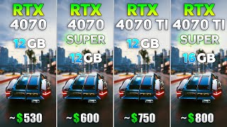 RTX 4070 vs RTX 4070 SUPER vs RTX 4070 Ti vs RTX 4070 Ti SUPER - ทดสอบใน 8 เกม