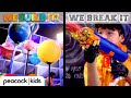 DIY Solar System DESTROYED by Tennis Ball Blaster | WE BUILD IT WE BREAK IT