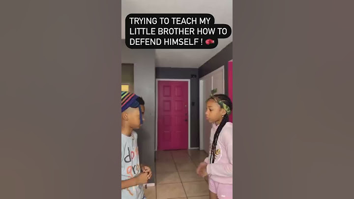 When teaching my little brother how to fight goes wrong 😂🥊