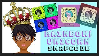 How to change your Snapcode color into a rainbow/unicorn