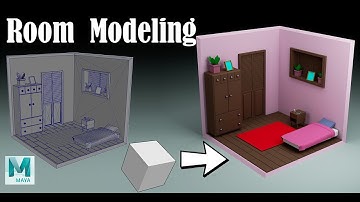 Autodesk Maya 3D / Beginner Tutorial /How to make Room modeling 3D step by step #modeling3d