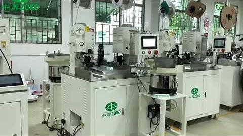 Fully automatic both ends crimping and protective sleeves insertion machine