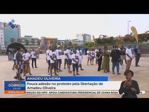 Pouca adesão no protesto pela libertação de Amadeu Oliveira