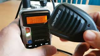 Baofeng UV-S9 Triband/UV5R Speaker microphone test on Hubnet