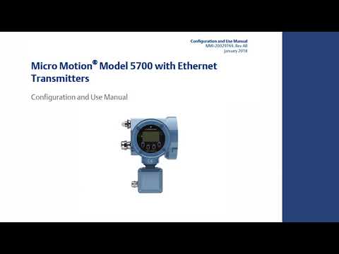 Utilisation du serveur web intégré du transmetteur Ethernet 5700