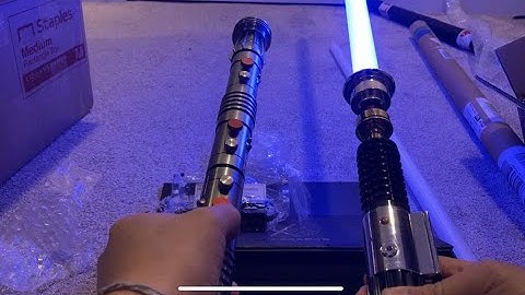 TXQSabers/89Sabers OWK3 Proffie n Ultimate Works/Pach Store DM Asteria Neopixel Lightsaber Unboxing